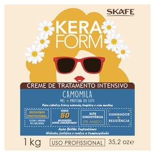 Creme de Tratamento Intensivo Skafe - Keraform Camomila 1Kg