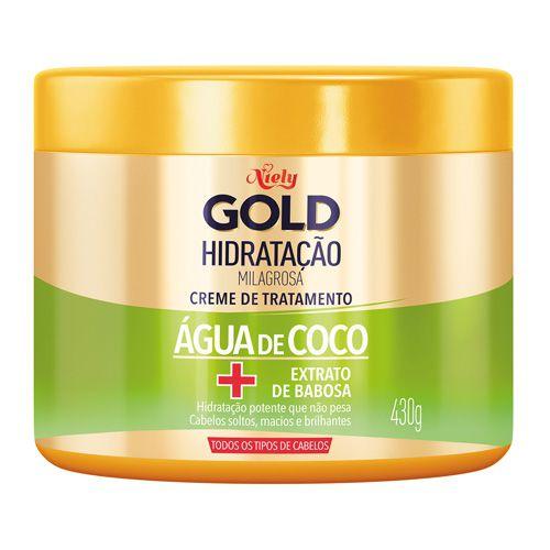 Creme de Tratamento Niely Gold Hidratação Milagrosa Água de Coco