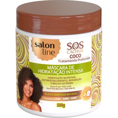 Creme de Tratamento S.O.S. Cachos Coco Salon Line 500ml