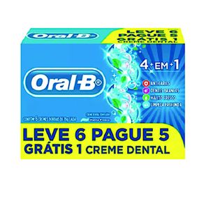 Creme Dental 4 em 1 Oral B 70g Leve 6 Pague 5