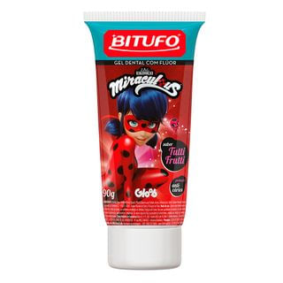 Creme Dental Bitufo – Gel Dental com Flúor Tutti Frutti 90g