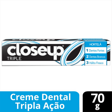 Creme Dental Close Up Triple Hortelã 70 GR