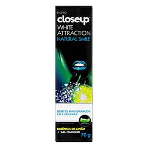 Creme Dental Close Up White Attraction Natural Smile 70g - 1 Unidade