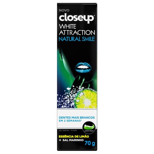 Creme Dental Close Up White Attraction Natural Smile 70G