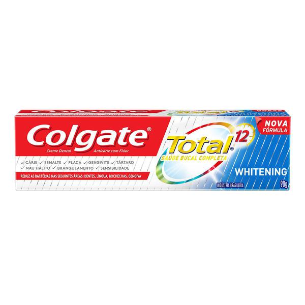 Creme Dental Colgate Gel Total 12 Whitening 90g