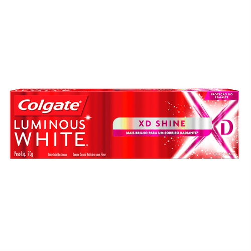 Creme Dental Colgate Luminous White XD Shine Glow Mint 70g