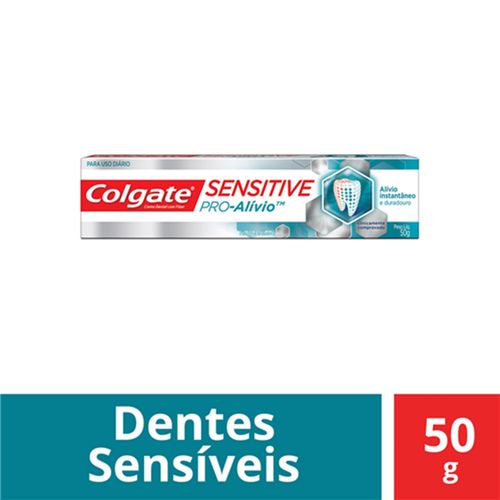 Creme Dental Colgate Sensitive Pró Alívio 50g Creme Dental Colgate Sensitive Pró Alívio 50 G