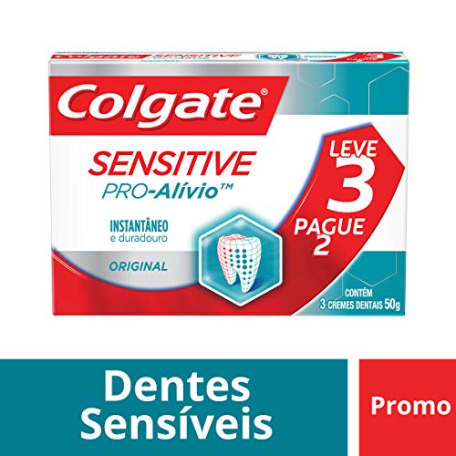 Creme Dental Colgate Sensitive Pro-Alívio Original 50g Promo Leve 3 Pague 2