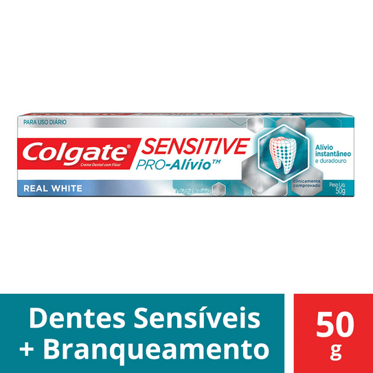Creme Dental Colgate Sensitive Pró Alívio Real White 50g
