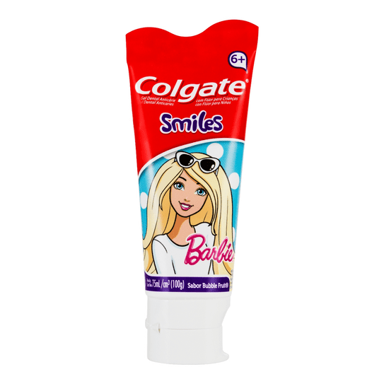 Creme Dental Colgate Smiles Barbie Gel 100g