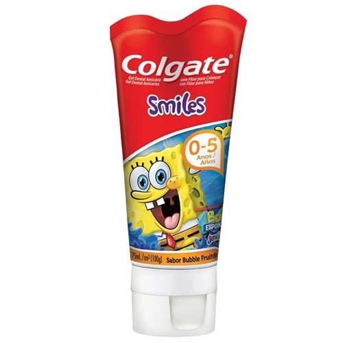 Creme Dental Colgate Smiles Bob Esponja 0 a 5 Anos 100g