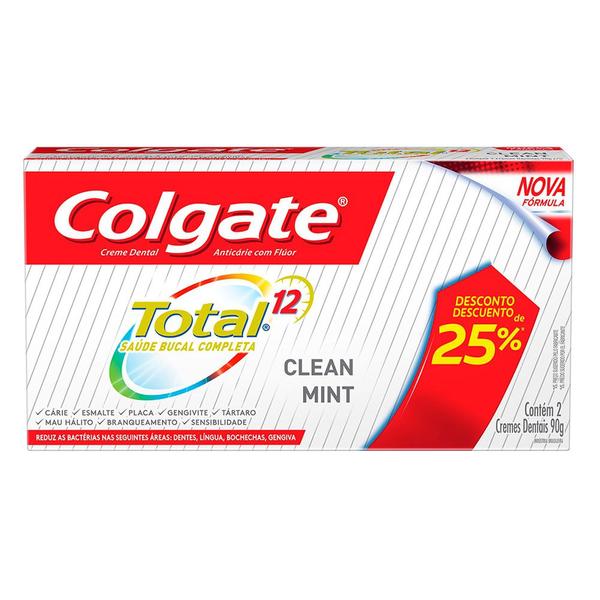 Creme Dental Colgate Total 12 Clean Mint