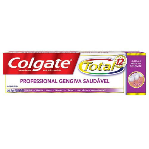 Creme Dental Colgate Total 12 Professional Gengiva Saudável 70g