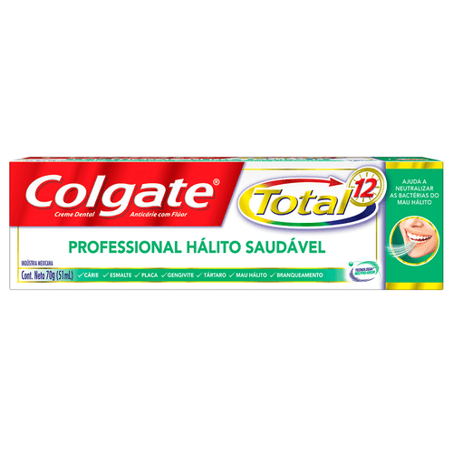 Creme Dental Colgate Total 12 Professional Hálito Saudável 70g