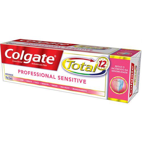 Creme Dental Colgate Total 12 Profissional Sensitive 70 G