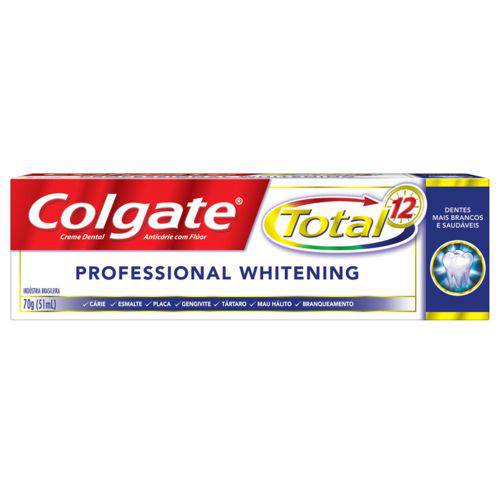 Creme Dental Colgate Total 12 Profissional Whitening 70 G