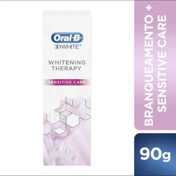 Creme Dental 3D Whitening Therapy Sensitive Care 90g - Oral-B