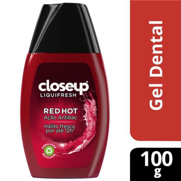Creme Dental em Gel Close Up Liquifresh Red Hot 100 Gr