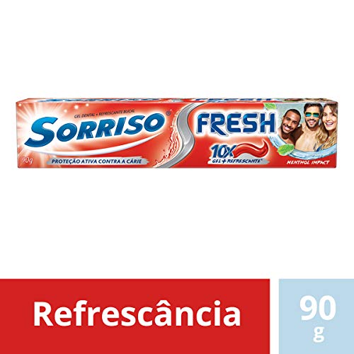 Creme Dental Fresh Menthol Gel 90 G, Sorriso