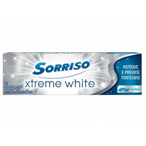 Creme Dental Gel Sorriso 70g Xtreme White Hortela