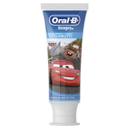 Creme Dental Infantil Oral-B Stages Carros/Princesa/Mickey 100G