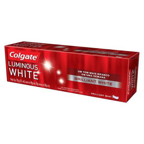 Creme Dental Luminous Brilhante White 70g Unid - Colgate