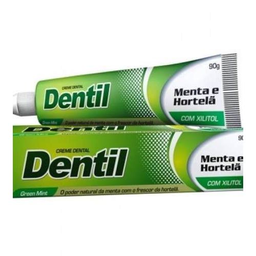 Creme Dental Natural Sem Flúor Menta e Hortelã 90g Dentil