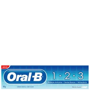 Creme Dental Oral 1.2.3 Menta - 90G