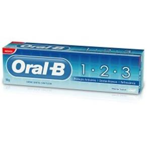 Creme Dental Oral-B 1-2-3 Menta 90G