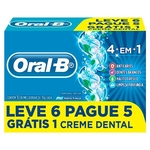 Creme Dental Oral B 4 Em 1 6X70g Leve 6 Pague 5