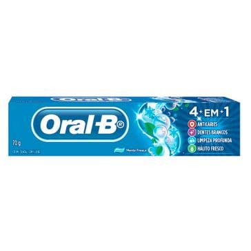 Creme Dental Oral-B 4 em 1 Menta 70g