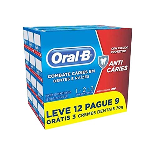 Creme Dental Oral-B, 70g, 12 Unidades