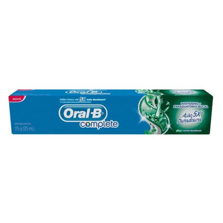 Creme Dental Oral B Complete 5X Ação Duradoura 90g