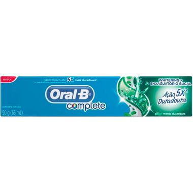 Creme Dental Oral B Complete Ação Duradoura 90g