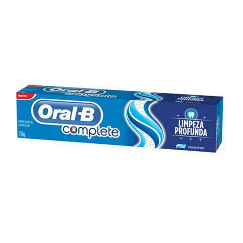 Creme Dental Oral-B Complete Limpeza Profunda 70g