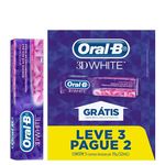 Creme Dental Oral B 3d White - 70g Leve 3 Pague 2