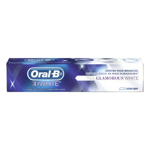 Creme Dental Oral-b 3d White 90g Glamorous 3dwhite CD ORAL-B 3D WHITE 90G GLAMOROUS