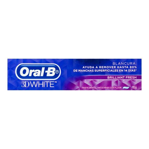 Creme Dental Oral B 3D White Brilhante Fresh 70 G