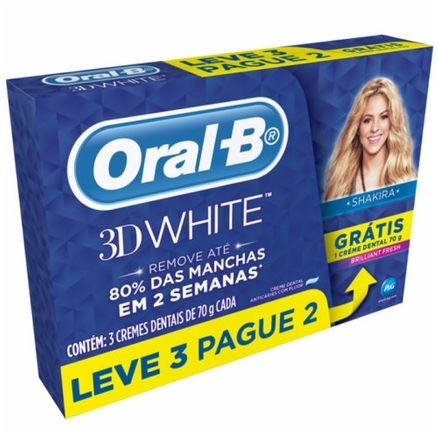 Creme Dental Oral-B 3D White Leve 3 Pague 2