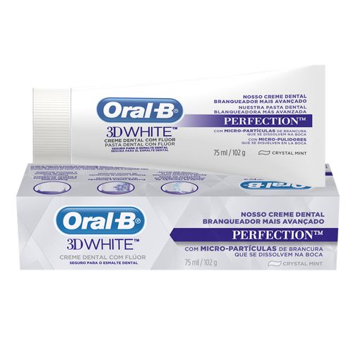 Creme Dental Oral-B 3D White Perfection 75ml