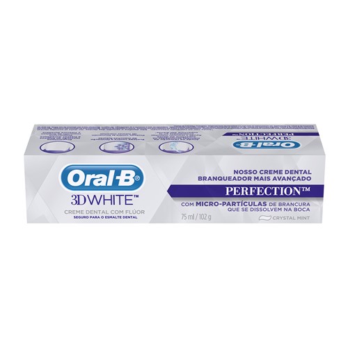 Creme Dental Oral B 3D White Perfection com 102g