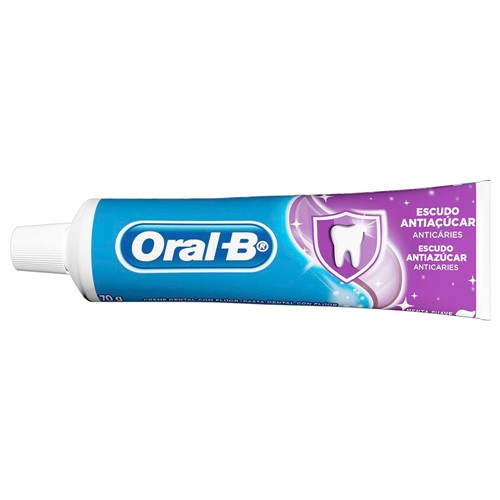 Creme Dental Oral-B Escudo Antiaçúcar Anticáries 70g