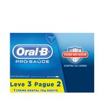 Creme Dental Oral-B Pro Saúde Escudo Anti-Açúcar Leve 3 Pague 2