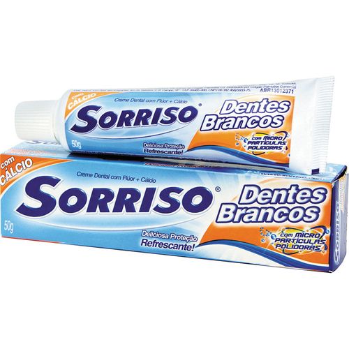Creme Dental Sorriso com Calcio 50g D Bcos CD SORRISO C/CALCIO 50G D BCOS