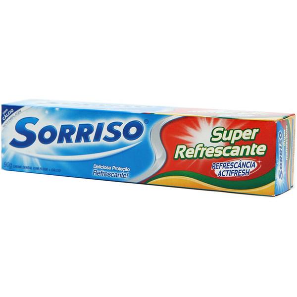 Creme Dental Sorriso com Cálcio Super Refrescante 90g