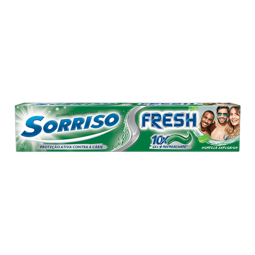 Creme Dental Sorriso Fresh Plus Hortelã Explosion 90g Creme Dental Sorriso Fresh Hortelã Gel 90g