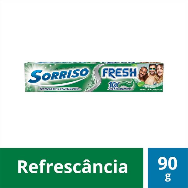 Creme Dental Sorriso Gel Fresh Hortelã 90g