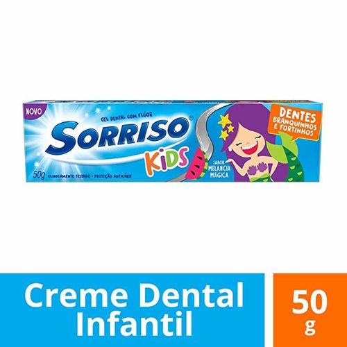 Creme Dental Sorriso Kids Melância Mágica 50g GEL DENTAL INF SORRISO KIDS 50G-BG MELANCIA MAGICA