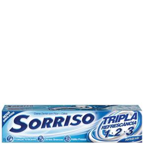 Creme Dental Sorriso Tripla Refrescância Hortelã Mix - 90G