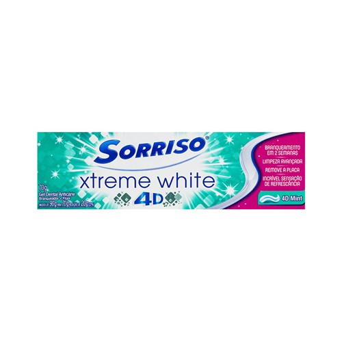 Creme Dental Sorriso Xtreme White 4D 70G